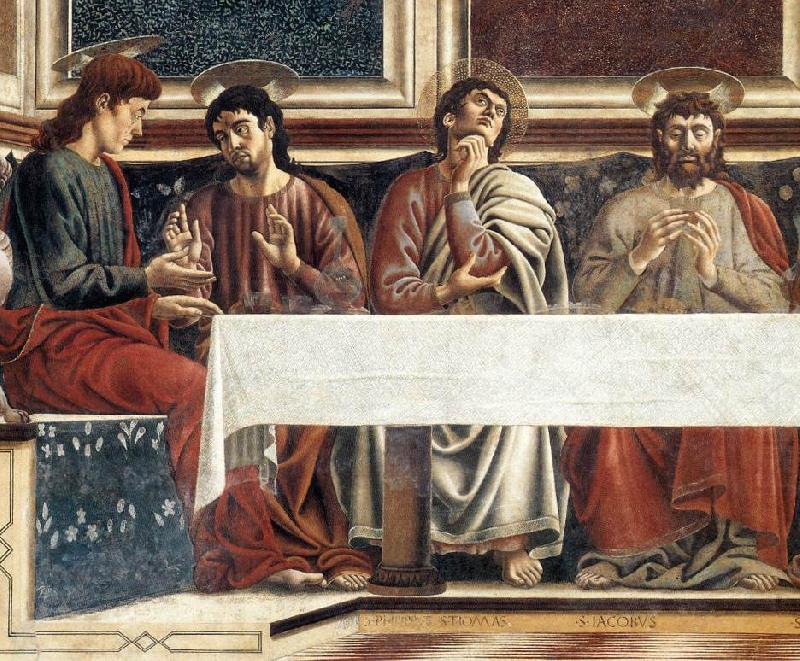 Andrea del Castagno Last Supper (detail) china oil painting image